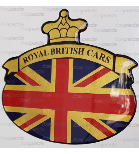 Pegatina Union Jack Royal British bandera Range Rover dorado