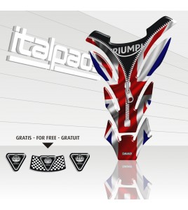 Protector De Depòsito Union Jack DETROIT "ZIP" para Triumph