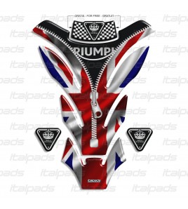 Protector De Depòsito Union Jack DETROIT "ZIP" para Triumph