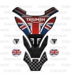 Protector De Depòsito Tank Pad para Triumph U.K. bandera Union Jack mod. "DETROIT Top" + 4 gratis!!