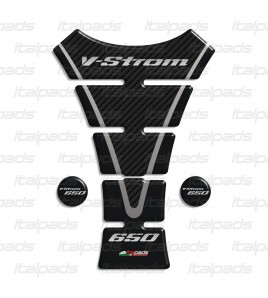 Protector De Depòsito para Suzuki V-Strom 650 mod. "Texas" negro-carbono 2P