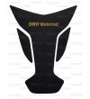 Protector de depósito en CUERO GENUINO negro/oro para BMW