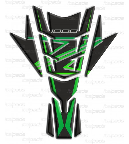 Protector De Depòsito  "Connecticut Sport" para Kawasaki Z1000 tonos verdes