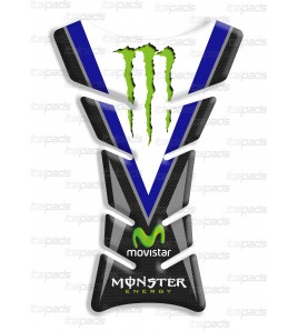 Protector de depósito Classic Monster Blue-carbon Sport Racing