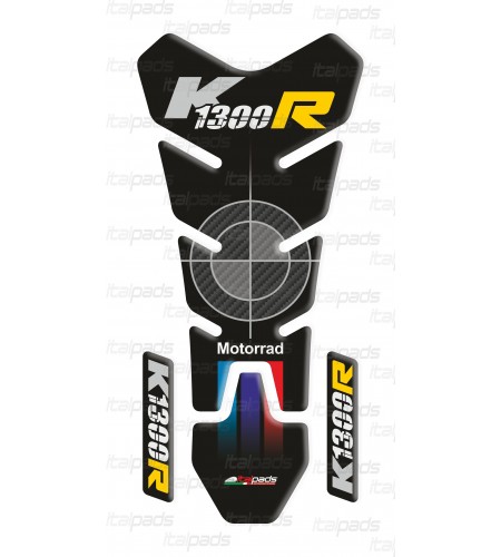 Protection de réservoir SLIM noir/jaune pour BMW K1300R