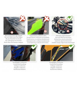 Protector de Depòsito gel Tank Pad efecto carbono mod. Detroit para Aprilia