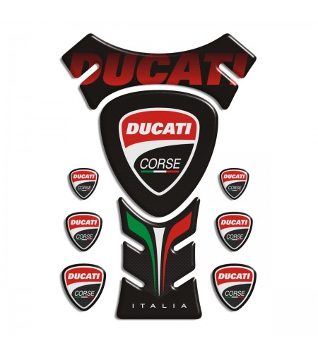 Protector de depósito Ducati Corse TANK PAD Texas Special Edition + 6