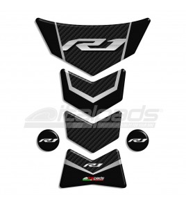 Protector De Depòsito Tank Pad Yamaha R1 negro-efecto carbono "Frames/S"