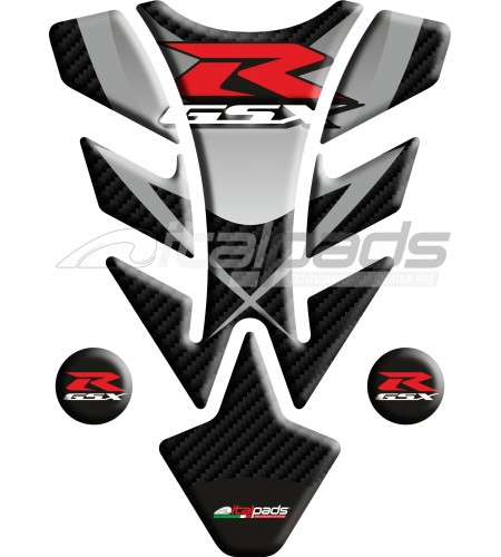 Protector De Depòsito Tank Pad adecuado para Suzuki GSX-R mod. "ILLINOIS/s" efecto carbono