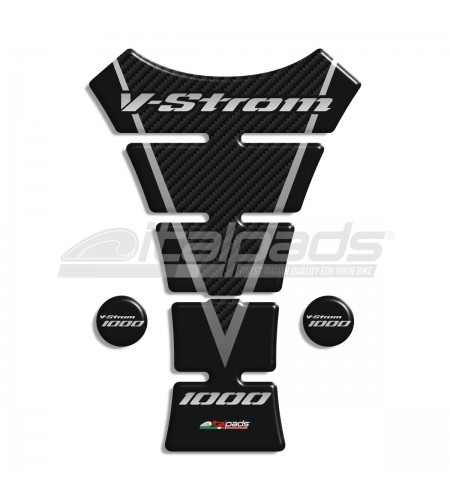 Protector De Depòsito para Suzuki V-Strom 1000 mod. "Texas" negro-carbono 2P